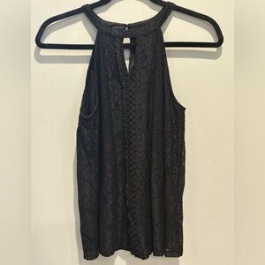 Cable & Gauge Black Sleeveless Tank Top
